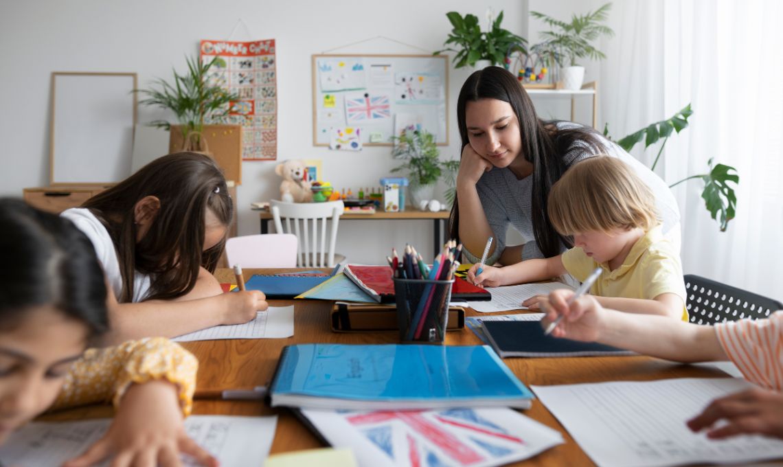 ambiente ideal para que los niños aprendan inglés