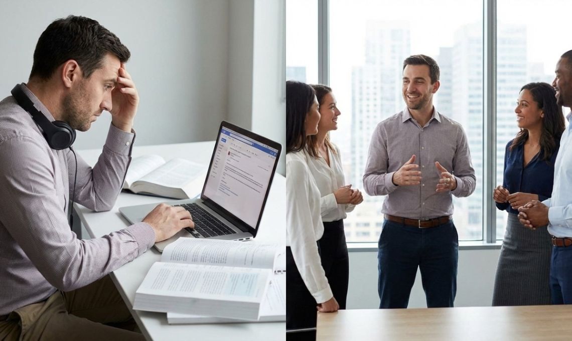 pasar de leer y escuchar a hablar con fluidez en ingles